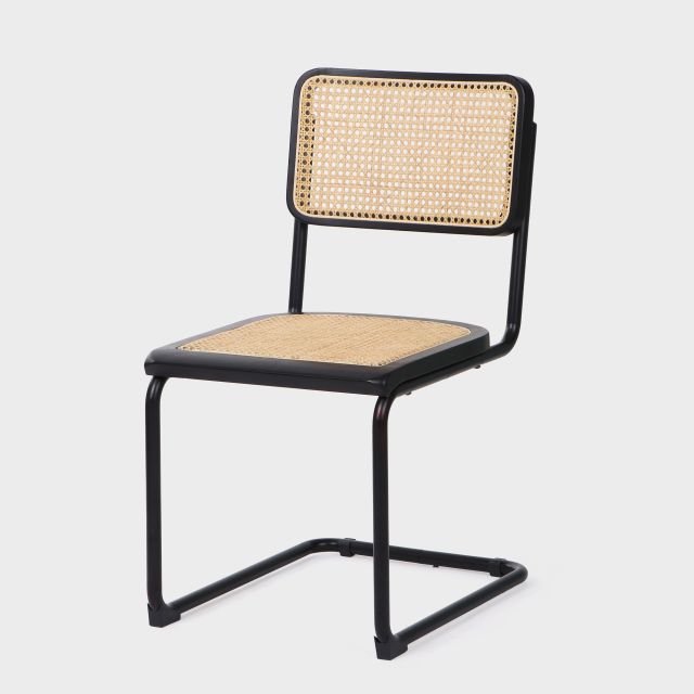 Auden Black, Cane Back Dining Chair (Min/2)